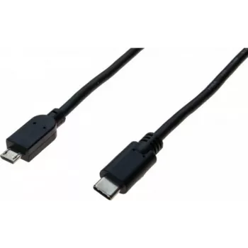 Exertis Connect USB-C – Micro-USB Type-B -kaapeli, USB 2.0, 1 m, musta 532481