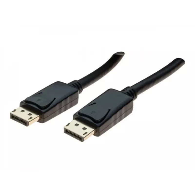 EXERTIS CONNECT DisplayPort-kaapeli 1.1, DisplayPort uros – uros, 10 m, musta EXC128057