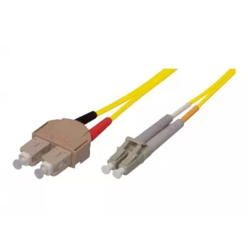 TECLINE OS2 Singlemode LWL-patchkaapeli SC Duplex – LC Duplex, 9/125 µm, UPC, LSZH, keltainen, 7,5 m 39989607