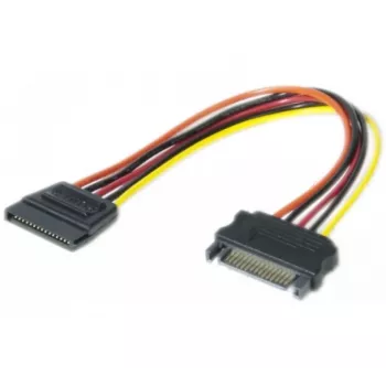 EXERTIS CONNECT SATA-virran jatkokaapeli, SATA-uros – SATA-naaras, 0,2 m 147564