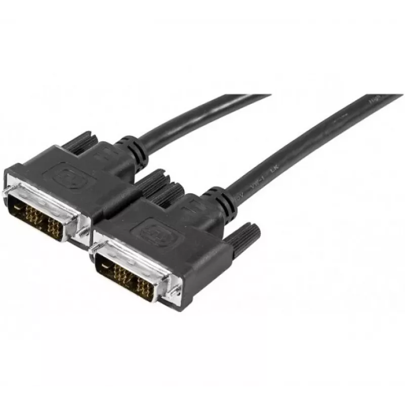 EXERTIS CONNECT DVI-D Single Link -näyttökaapeli, 18+1 pin uros–uros, 1,8 m, musta 127475