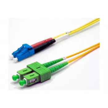 Ekivalan OS2 duplex kuitupatchkaapeli LC/SC APC, 9/125 µm, keltainen, 3 m COZ008DALC2SJ0030A