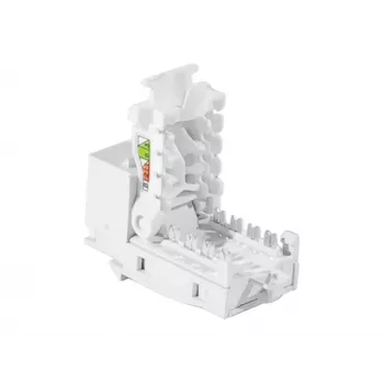 TECLINE RJ45 Keystone Jack, Cat.6 UTP, työkaluton, valkoinen 272883