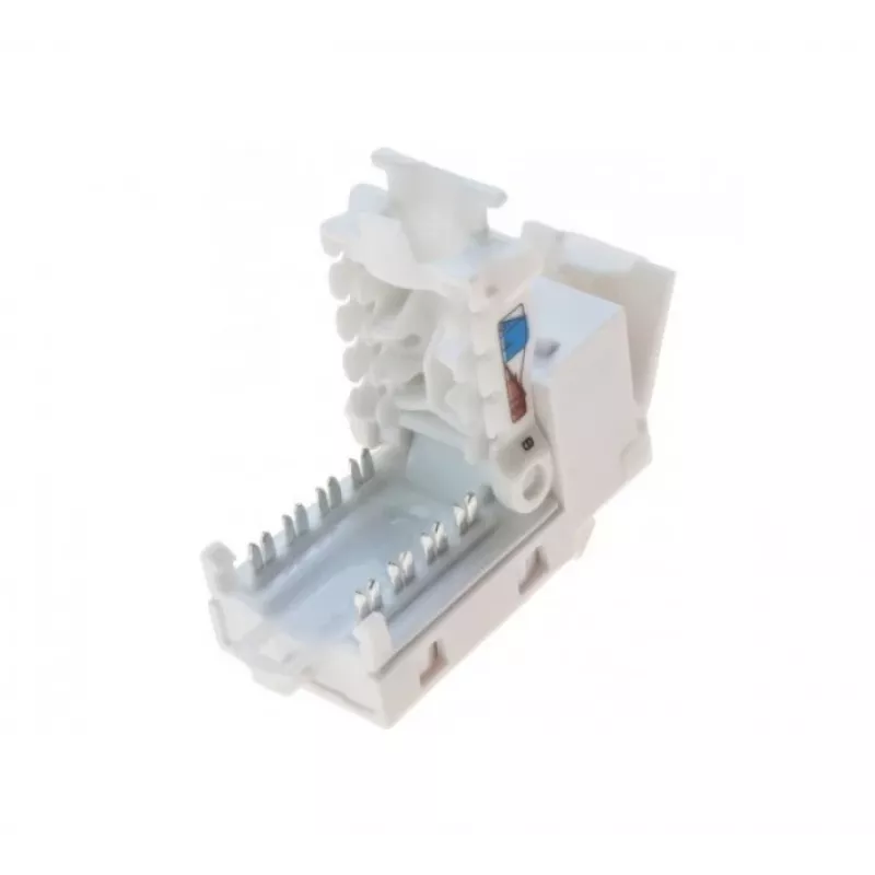 TECLINE RJ45 Keystone Jack, Cat.6 UTP, työkaluton, valkoinen 272883