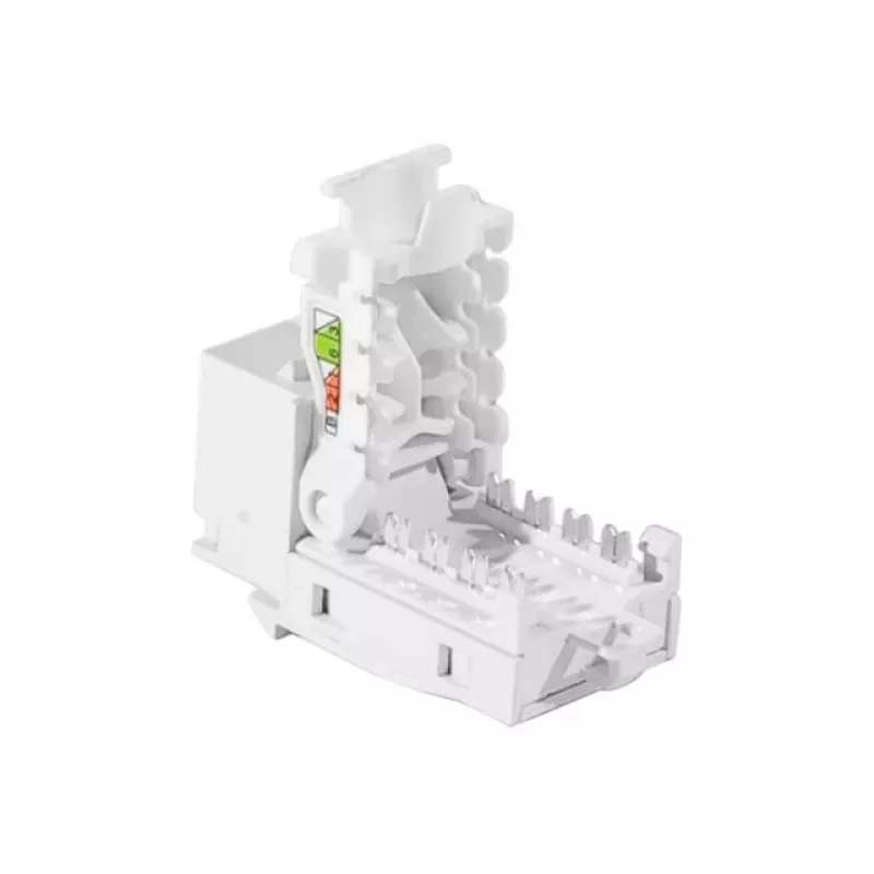 TECLINE RJ45 Keystone Jack, Cat.6 UTP, työkaluton, valkoinen 272883