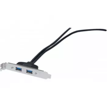 Exertis Connect USB 2.0 jatkokaapeli, USB-A uros - USB-A naaras, 0,25 m, musta 146697