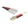 Exertis Connect LC/UPC - ST/UPC Multimode Duplex LWL patchkaapeli, OM2 50/125µm, LSZH, oranssi, 3 m 392673