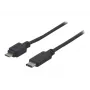 EXERTIS CONNECT USB 2.0 -kaapeli, USB Type-C - Micro-B, musta, 1,0 m 150301