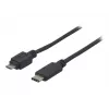 EXERTIS CONNECT USB 2.0 -kaapeli, USB Type-C - Micro-B, musta, 1,0 m 150301