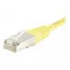 EXERTIS CONNECT Cat.6 F/UTP patchkaapeli, keltainen, 10 m, Slim Bend Protection 245560