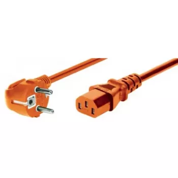 EXERTIS CONNECT 1,8 m oranssi kulmikas Schuko-IEC-C13-virtakaapeli 808072