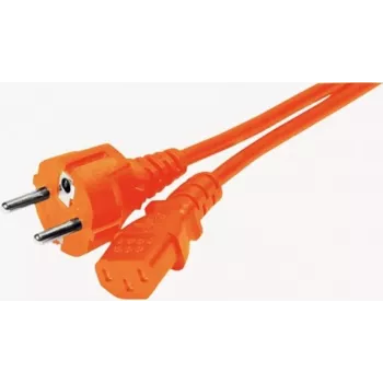 EXERTIS CONNECT virtakaapeli, Schuko - IEC C13, oranssi, 1,8 m 808073