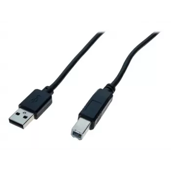 EXERTIS CONNECT USB 2.0 High Speed -kaapeli, USB Type-A -pistoke - USB Type-B -pistoke, musta, 5,0 m (352451)