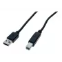 EXERTIS CONNECT USB 2.0 High Speed -kaapeli, USB Type-A -pistoke - USB Type-B -pistoke, musta, 5,0 m (352451)