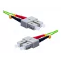 EXERTIS CONNECT OM5 SC Duplex - SC Duplex kuitu-patchkaapeli, 50/125 µm, UPC, limetinvihreä, 2 m 392902