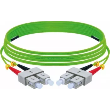EXERTIS CONNECT OM5 SC Duplex - SC Duplex kuitu-patchkaapeli, 50/125 µm, LSZH, limetinvihreä, 10 m 392906