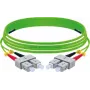 EXERTIS CONNECT OM5 SC Duplex - SC Duplex kuitu-patchkaapeli, 50/125 µm, LSZH, limetinvihreä, 10 m 392906