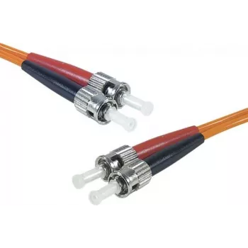 Exertis Connect ST/UPC - ST/UPC monimuoto Duplex kuitu-patchkaapeli, OM2 50/125 µm, LSZH, oranssi, 10 m 392716