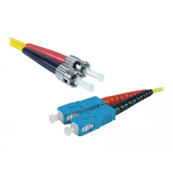 Exertis Connect ST/UPC - SC/UPC yksimuoto Duplex OS2 kuitu-patchkaapeli, 3 m, keltainen 392883