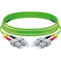 EXERTIS CONNECT OM5 SC Duplex - SC Duplex UPC kuitu-patchkaapeli, 50/125 µm, limetinvihreä, 5 m 392904