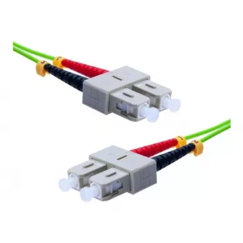 EXERTIS CONNECT OM5 SC Duplex - SC Duplex UPC kuitu-patchkaapeli, 50/125 µm, limetinvihreä, 5 m 392904