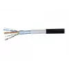EXERTIS CONNECT Cat6 F/UTP vedenpitävä ulko-patchkaapeli, 2 m, musta 845040