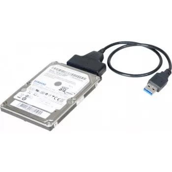 Exertis Connect 508305 USB 3.0 - SATA -sovitin 2,5 tuuman SSD/HDD-levylle, musta