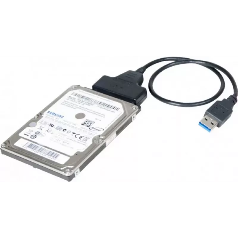 Exertis Connect 508305 USB 3.0 - SATA -sovitin 2,5 tuuman SSD/HDD-levylle, musta