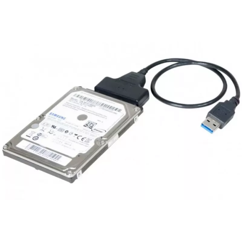 Exertis Connect 508305 USB 3.0 - SATA -sovitin 2,5 tuuman SSD/HDD-levylle, musta