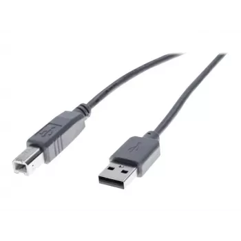 Exertis Connect USB 2.0 -kaapeli USB-A uros – USB-B uros 1,0 m harmaa 532407
