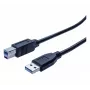 Exertis Connect USB 3.0 Type-A uros – Type-B uros -kaapeli, 0,5 m, musta 532463