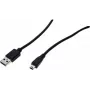Exertis Connect USB 2.0 -kaapeli – USB-A uros – Mini-USB Type-B uros – 1,5 m – musta 532515