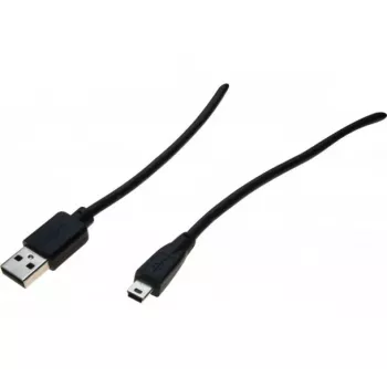 Exertis Connect USB 2.0 -kaapeli – USB-A uros – Mini-USB Type-B uros – 1,5 m – musta 532515