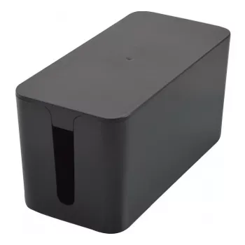 Exertis Connect kaapelinhallintakotelo pieni pistorasioille, musta, 240 x 120 x 130 mm 573426