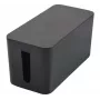 Exertis Connect kaapelinhallintakotelo pieni pistorasioille, musta, 240 x 120 x 130 mm 573426