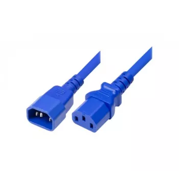 Exertis Connect IEC-virtakaapeli C14 – C13, sininen, 5,0 m 808047