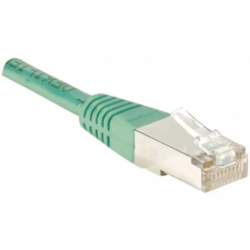 EXERTIS CONNECT Cat.6 F/UTP patch-kaapeli, 20 m, vihreä, RJ45, Snagless Slim Boot 853329