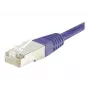 EXERTIS CONNECT Cat.6 F/UTP -patch-kaapeli, 30 m, violetti, ohuet snagless-taittosuojat, RJ45 853348