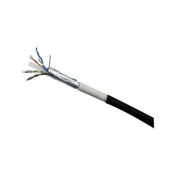 EXERTIS CONNECT Cat.6 F/UTP vedenkestävä ulko-patch-kaapeli, 30 m, musta 845048