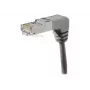 EXERTIS CONNECT Cat.6A S/FTP -patch-kaapeli, kulmikas, 0,7 m, harmaa 854287