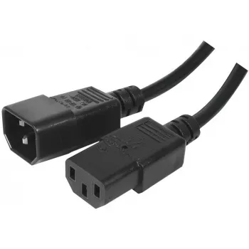 Exertis Connect IEC-verkkojohto C14 - C13, halogeeniton, musta, 1,8 m 807952