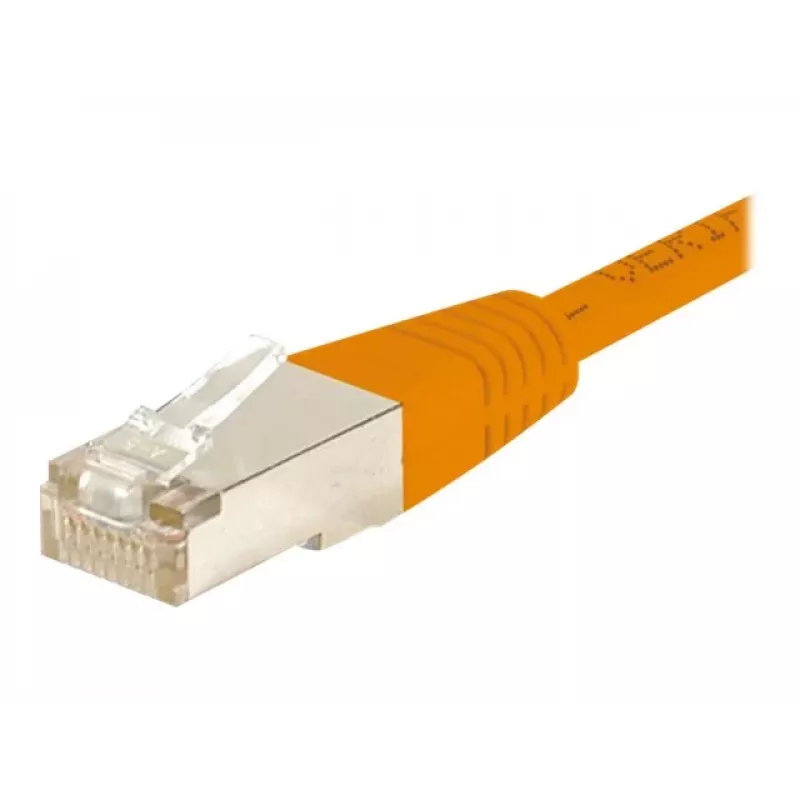 EXERTIS CONNECT CAT6 F/UTP -patchkaapeli, oranssi, 25 m, Slim Snagless 853339