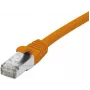 EXERTIS CONNECT Cat6 F/UTP -patchkaapeli, PoE, LSZH, oranssi, 1 m 854422