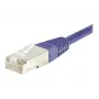 EXERTIS CONNECT Cat.6 F/UTP -patchkaapeli, violetti, 15 m, Slim Snagless Boot 853340