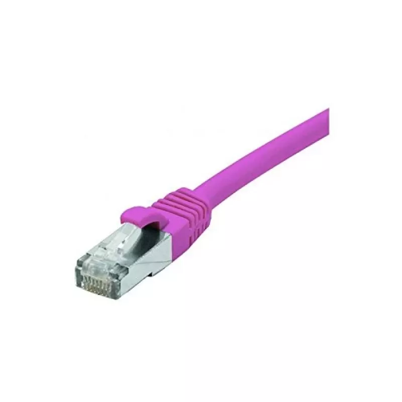 EXERTIS CONNECT Cat 6 F/UTP kaapeli, PoE, LSZH, pinkki, 5 m, RJ45, snagless 854436