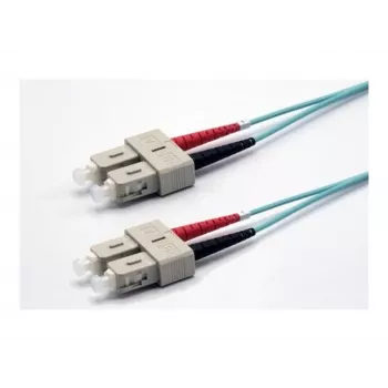 Ekivalan OM3 Duplex kuitu-kaapeli SC/SC, 50/125 µm, aqua, 2,0 m COZOM3DCDC2SA0020A