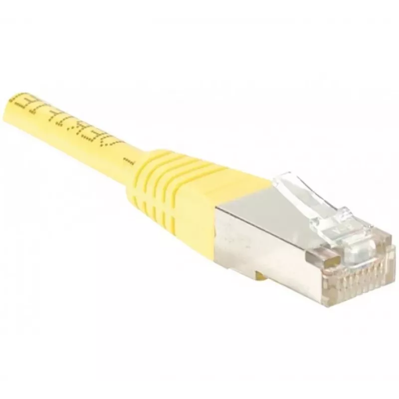 Exertis Connect 853353 Cat.6 F/UTP -kytkentäkaapeli, 50 m, keltainen, ohut taivutussuoja