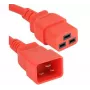 Exertis Connect 2 m punainen IEC C20 - C19 jatkokaapeli 16A 250V 640056