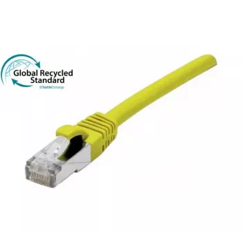 EXERTIS CONNECT Cat. 6A S/FTP kaapeli, 5 m, keltainen, halogeeniton, GRS-sertifioitu 854543