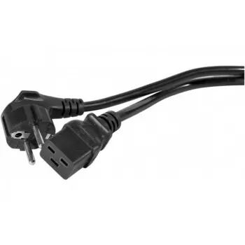 EXERTIS CONNECT 16 A kulmaliitin Schuko–suora C19 virtakaapeli, 3 m, musta 808018